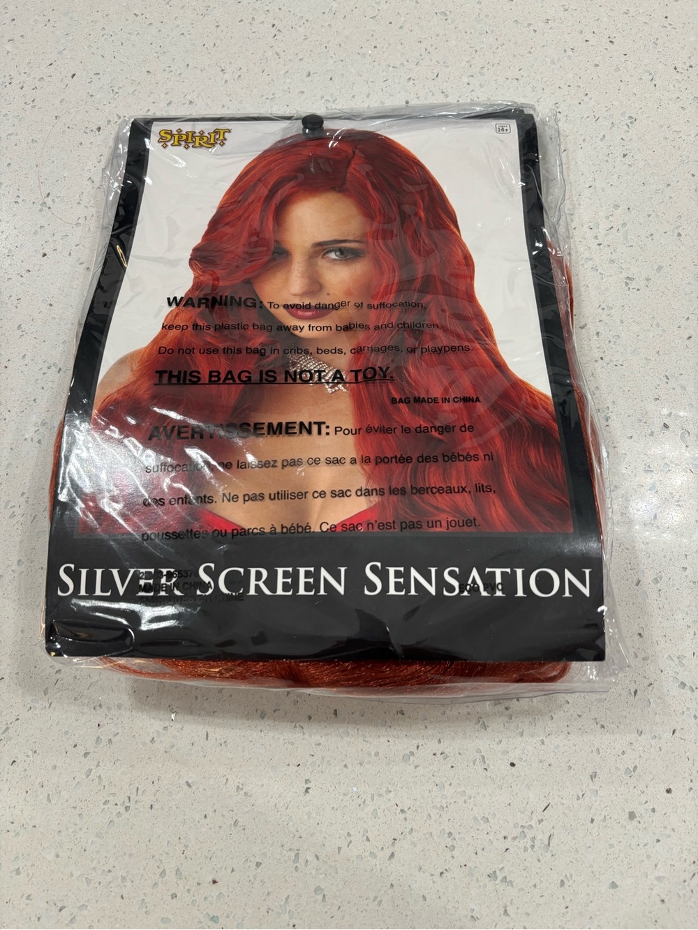 Fiery Red Long Wavy Costume Wig